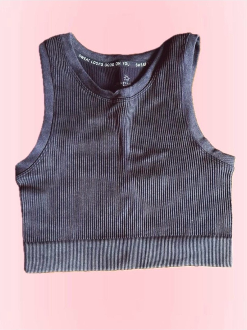 AERIE Ribbed Crop Tank Top